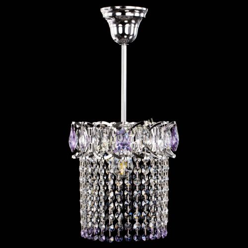 Люстра Астра оптикон №1 фиолетовая в Новокузнецке Гусь Хрустальный