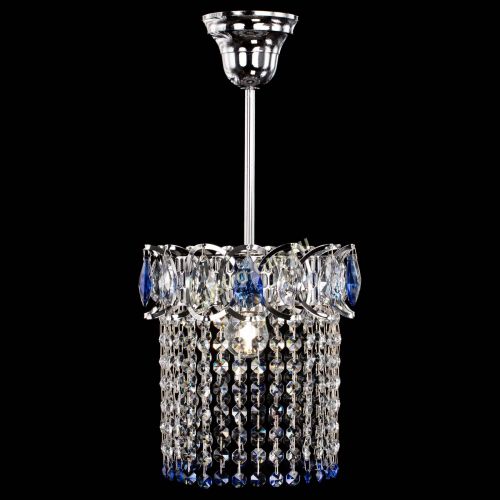 Люстра Астра оптикон №1 синяя в Новокузнецке Гусь Хрустальный