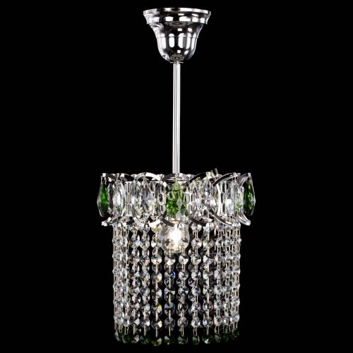 Люстра Астра оптикон №1 зеленая в Новокузнецке Гусь Хрустальный