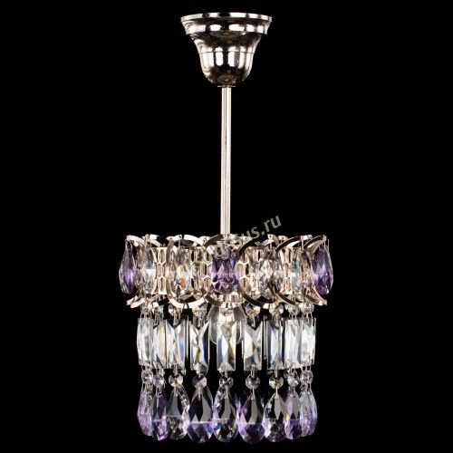 Люстра Астра пластинка №1 фиолетовая в Новокузнецке Гусь Хрустальный