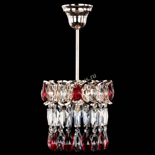 Люстра Астра пластинка №1 красная в Новокузнецке Гусь Хрустальный