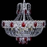 Люстра Астра Белая с подвесом красная в Новокузнецке Люстра Астра Белая с подвесом красная в Новокузнецке