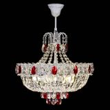 Люстра Астра Белая с подвесом красная в Новокузнецке Люстра Астра Белая с подвесом красная в Новокузнецке