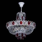 Люстра Астра Белая с подвесом красная в Новокузнецке Люстра Астра Белая с подвесом красная в Новокузнецке