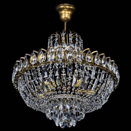 Люстра Астра с подвесом под бронзу в Новокузнецке Гусь Хрустальный