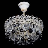 Люстра Астра шар №1 Черная белая в Новокузнецке