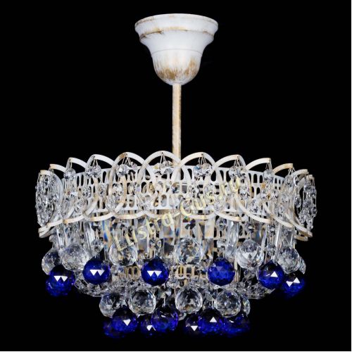 Люстра Астра шар №1 Синяя белая в Новокузнецке Люстра Астра шар №1 Синяя белая в Новокузнецке