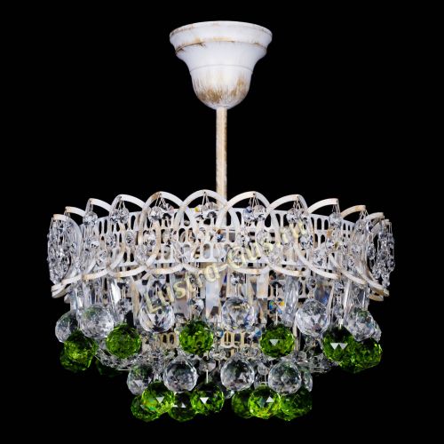 Люстра Астра шар №1 Зеленая белая в Новокузнецке Люстра Астра шар №1 Зеленая белая в Новокузнецке