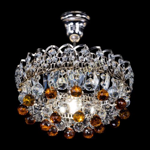 Люстра Астра шар чайная 1 лампа в Новокузнецке Гусь Хрустальный