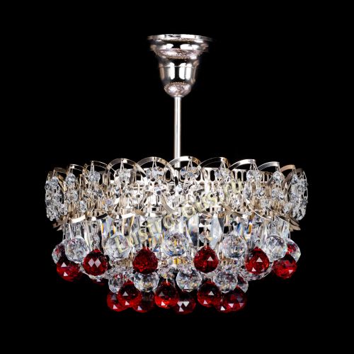 Люстра Астра шар красная 1 лампа в Новокузнецке Люстра Астра шар красная 1 лампа в Новокузнецке