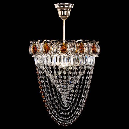 Люстра Астра Водоворот с подвесом №1 чайная в Новокузнецке Гусь Хрустальный