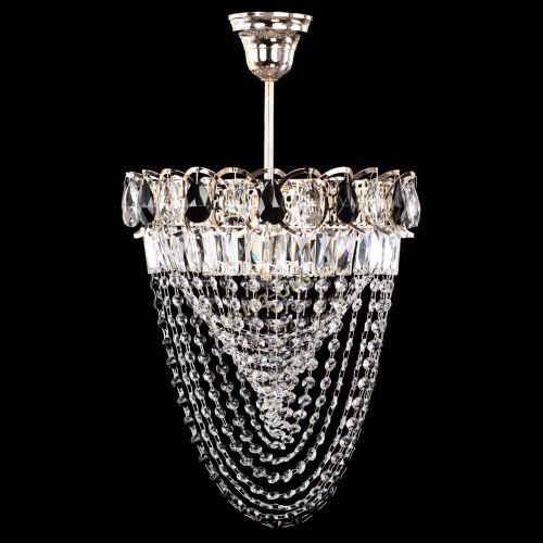 Люстра Астра Водоворот с подвесом №1 черная в Новокузнецке Гусь Хрустальный