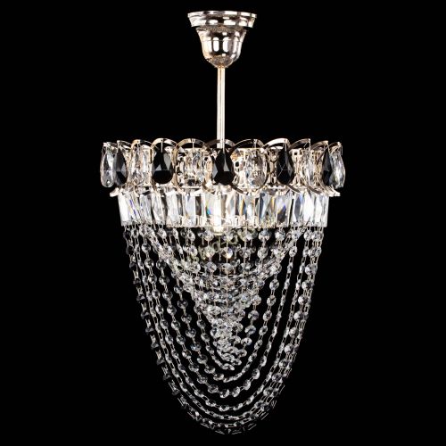 Люстра Астра Водоворот с подвесом №1 черная в Новокузнецке Гусь Хрустальный