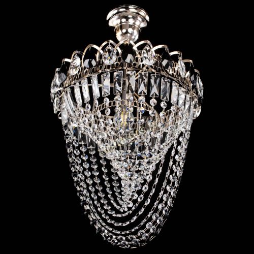 Люстра Астра Водоворот с подвесом №1 черная в Новокузнецке Гусь Хрустальный