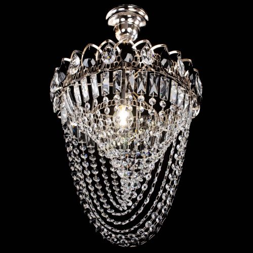 Люстра Астра Водоворот с подвесом №1 черная в Новокузнецке Гусь Хрустальный