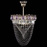 Люстра Астра Водоворот с подвесом №1 фиолетовая в Новокузнецке