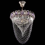 Люстра Астра Водоворот с подвесом №1 фиолетовая в Новокузнецке