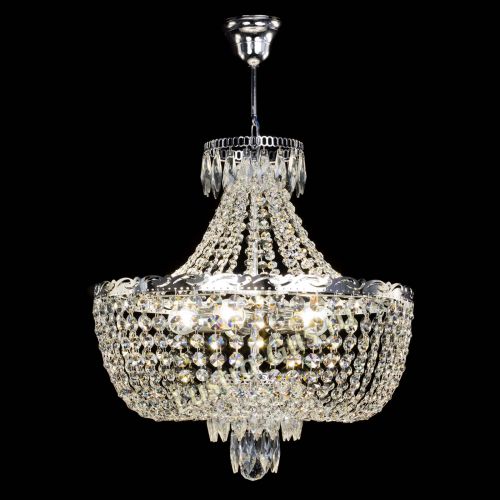 Люстра Диана №5 с подвесом в Новокузнецке Гусь Хрустальный