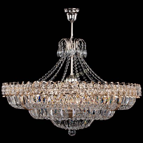 Люстра Двойное кольцо пластинка с подвесом (оптиконы) в Новокузнецке Гусь Хрустальный