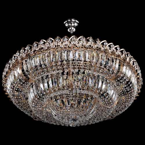 Люстра Двойное кольцо пластинка с подвесом (оптиконы) в Новокузнецке Гусь Хрустальный