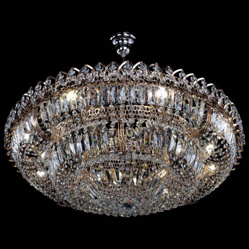 Люстра Двойное кольцо пластинка с подвесом (оптиконы) в Новокузнецке Гусь Хрустальный