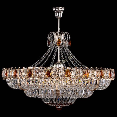 Люстра Двойное кольцо пластинка с подвесом Чайная в Новокузнецке Гусь Хрустальный