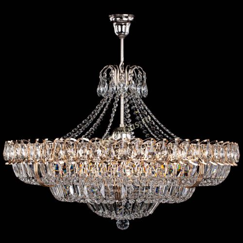 Люстра Двойное кольцо пластинка с подвесом в Новокузнецке Гусь Хрустальный