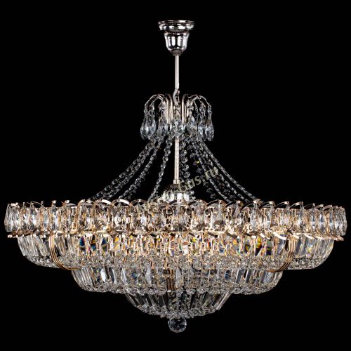 Люстра Двойное кольцо пластинка с подвесом в Новокузнецке Гусь Хрустальный