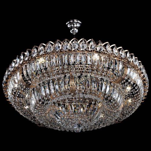 Люстра Двойное кольцо пластинка с подвесом в Новокузнецке Гусь Хрустальный