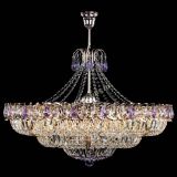 Люстра Двойное кольцо пластинка с подвесом Фиолетовая в Новокузнецке