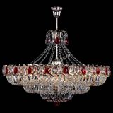 Люстра Двойное кольцо пластинка с подвесом Красная в Новокузнецке