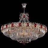 Люстра Двойное кольцо пластинка с подвесом Красная в Новокузнецке