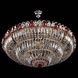 Люстра Двойное кольцо пластинка с подвесом Красная в Новокузнецке