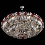 Люстра Двойное кольцо пластинка с подвесом Красная в Новокузнецке