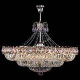 Люстра Двойное кольцо пластинка с подвесом Розовая в Новокузнецке