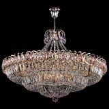 Люстра Двойное кольцо пластинка с подвесом Розовая в Новокузнецке