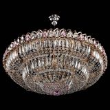 Люстра Двойное кольцо пластинка с подвесом Розовая в Новокузнецке