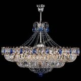 Люстра Двойное кольцо пластинка с подвесом Синяя в Новокузнецке Люстра Двойное кольцо пластинка с подвесом Синяя в Новокузнецке