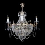 Люстра Элиза, 8 ламп, цвет - золото, Люстры Гусь Хрустальный Люстра Элиза, 8 ламп, цвет - золото, Люстры Гусь Хрустальный