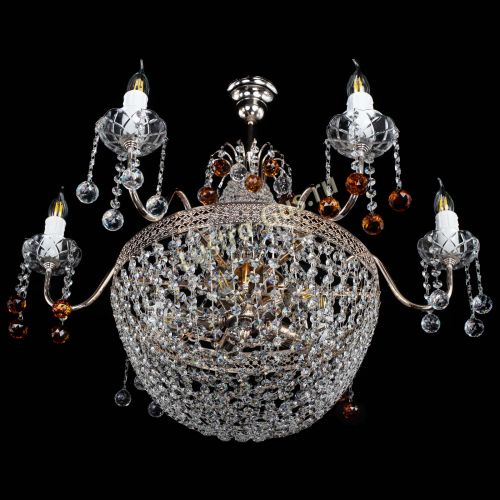 Люстра Елизавета №11 Венеция чайная в Новокузнецке Гусь Хрустальный