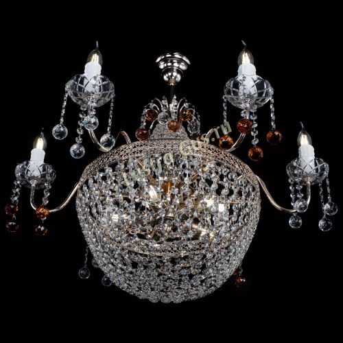 Люстра Елизавета №11 Венеция чайная в Новокузнецке Гусь Хрустальный