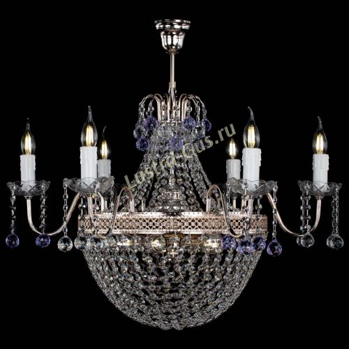 Люстра Елизавета №11 Венеция фиолетовая в Новокузнецке Гусь Хрустальный