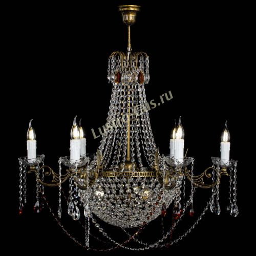 Люстра Елизавета малая №9 под бронзу Чайная в Новокузнецке Гусь Хрустальный