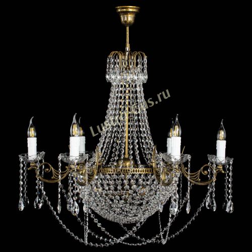 Люстра Елизавета малая №9 под бронзу в Новокузнецке Гусь Хрустальный