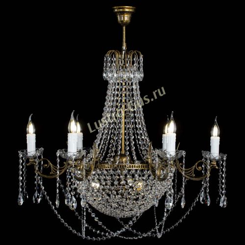 Люстра Елизавета малая №9 под бронзу в Новокузнецке Гусь Хрустальный