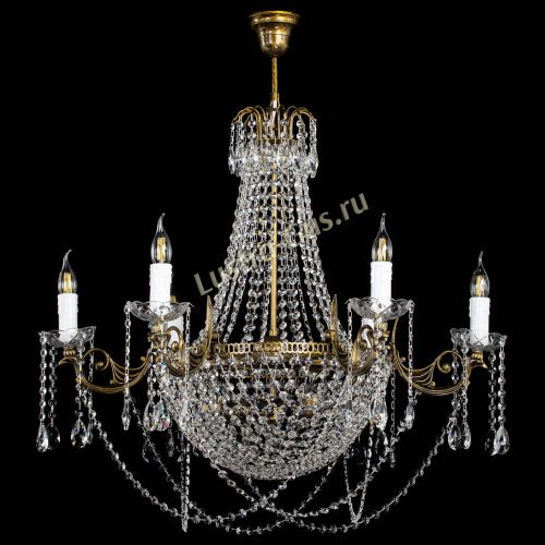 Люстра Елизавета малая №9 под бронзу в Новокузнецке Гусь Хрустальный