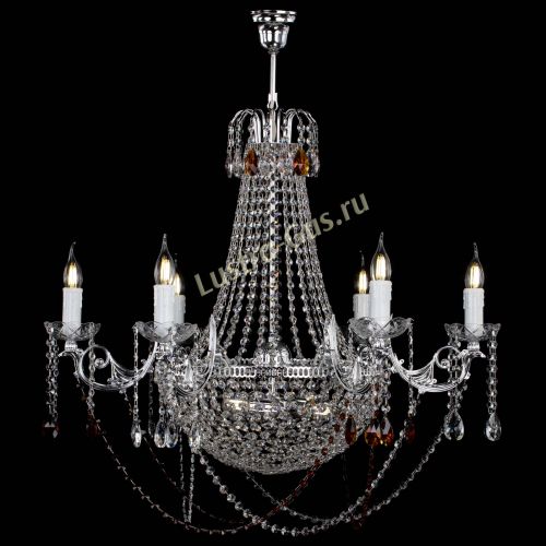 Люстра Елизавета малая №9 чайная в Новокузнецке Гусь Хрустальный