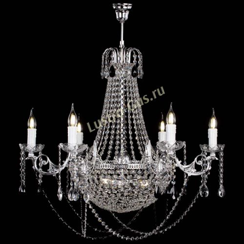 Люстра Елизавета малая №9 черная в Новокузнецке Гусь Хрустальный