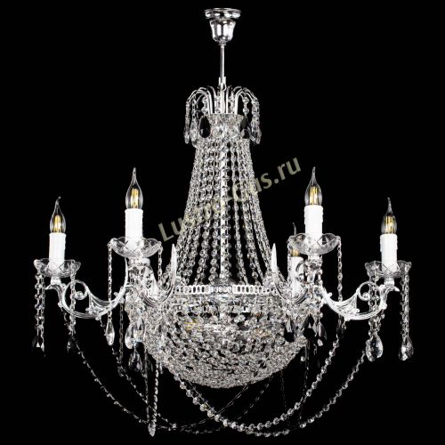 Люстра Елизавета малая №9 черная в Новокузнецке Гусь Хрустальный