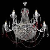 Люстра Елизавета малая №9 красная в Новокузнецке